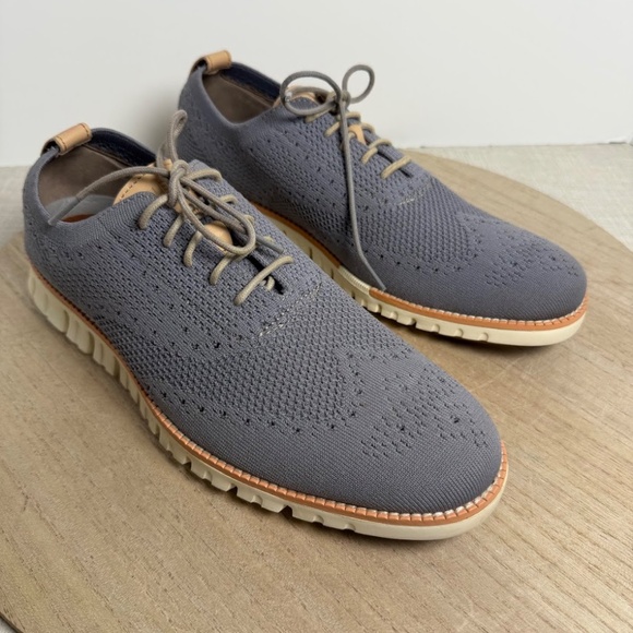 Cole Haan Zerogrand Stitchlite Knit Oxford Shoes Mens 10 Gray main image 7